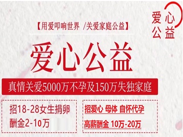 红山捐卵助孕生子 爱心志愿者招募